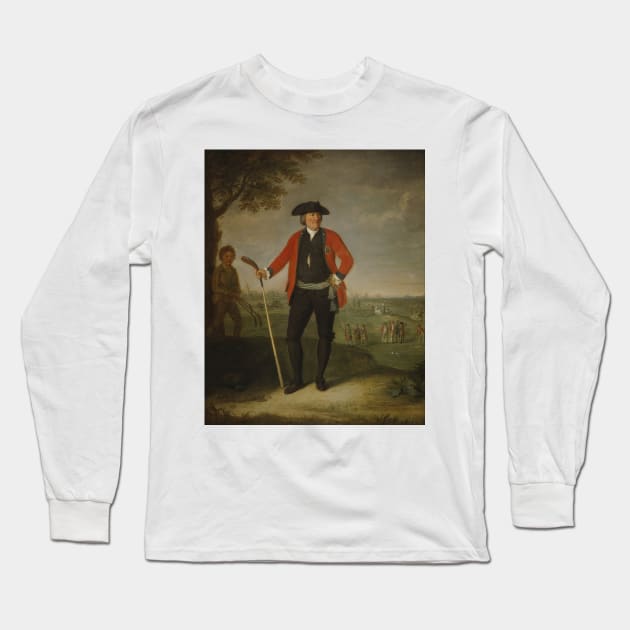 William Inglis, c 1712 - 1792. Surgeon and Captain of the Honourable Company of Edinburgh Golfers by David Allan Long Sleeve T-Shirt by Classic Art Stall